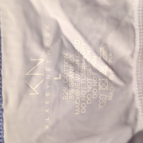 Klassy Network Ribbed Crop Tank (Purple) - Size L - Picture 5 of 5